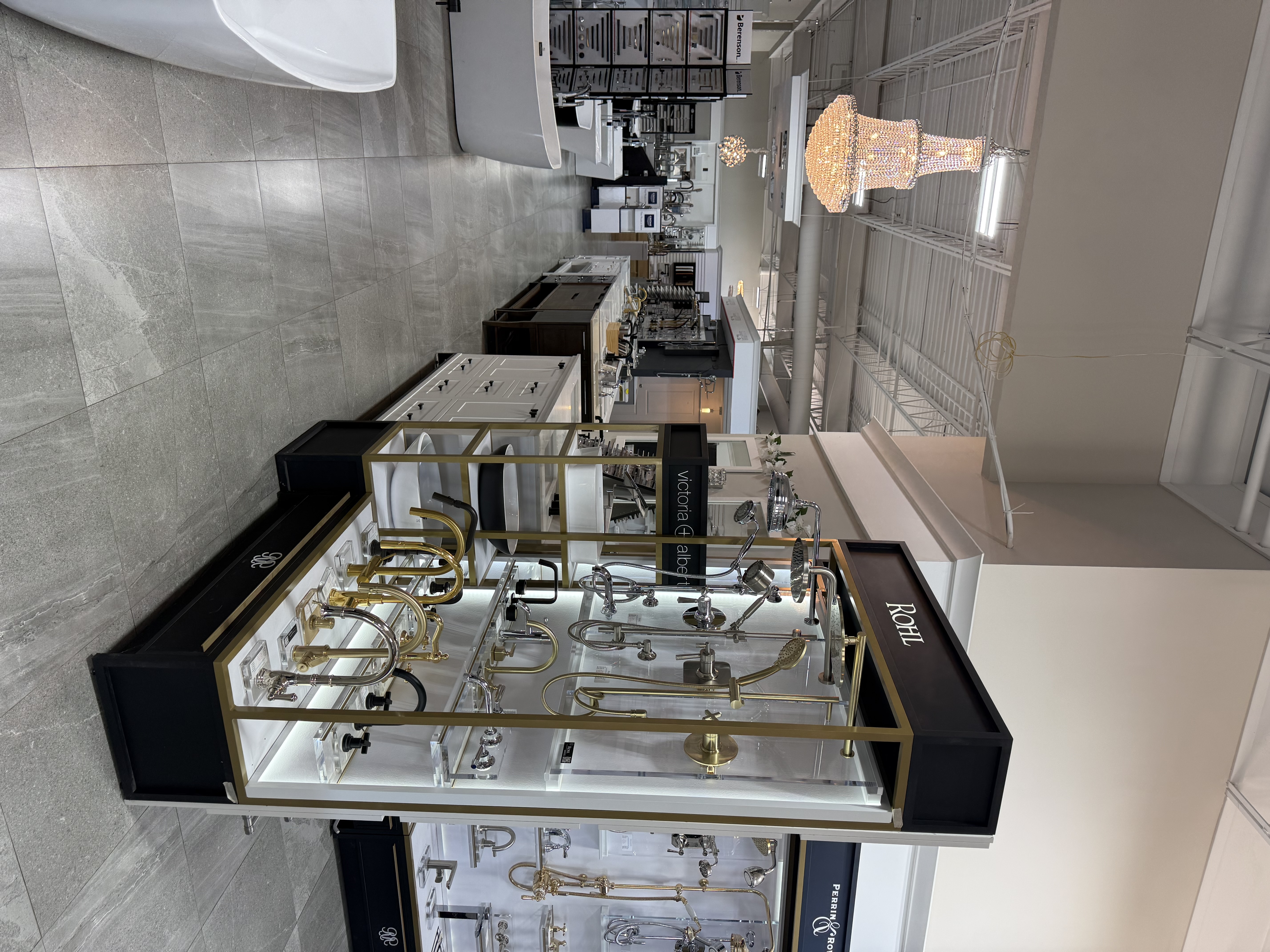 Bathroom vanities on display in Mississauga